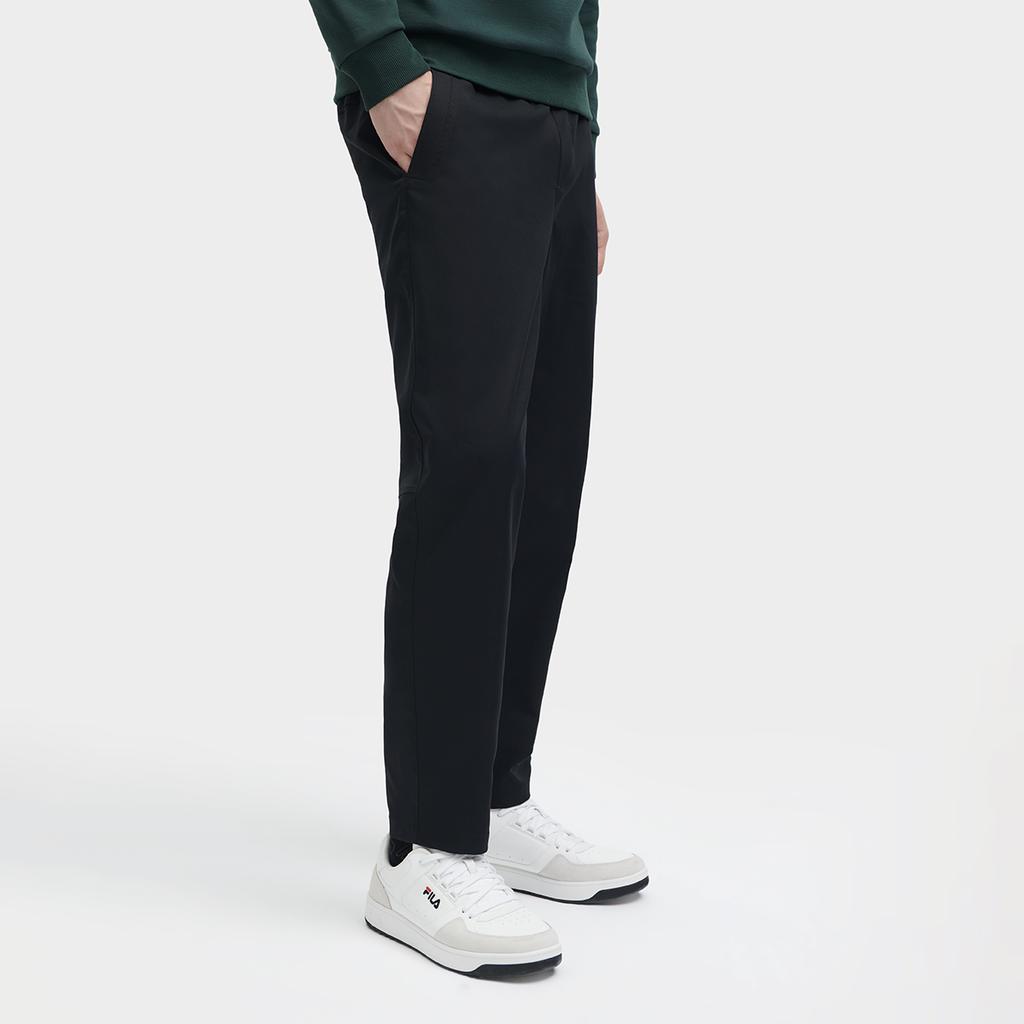 Fila X The Met 2023 Winter New Woven Long Pants Monet Casual Sports Pants Men Pants Black F11M348801F-BK