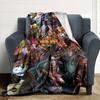 World of Warcraft Print Flannel Blanket High Quality Warm Comfortable Cover for All Seasons Perfect for Gifts Home Decor