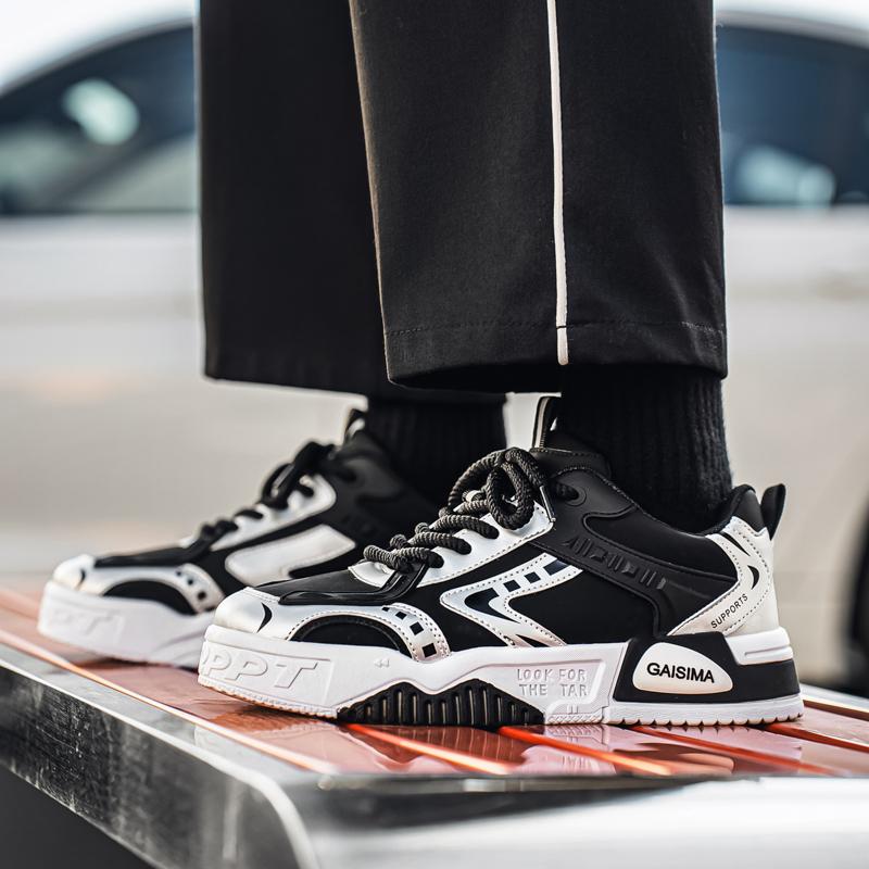 New Men's Classic Fashion Low Top Thick Sole Skateboarding Shoes Comfortable Soft Sole Basketball  Sneakers