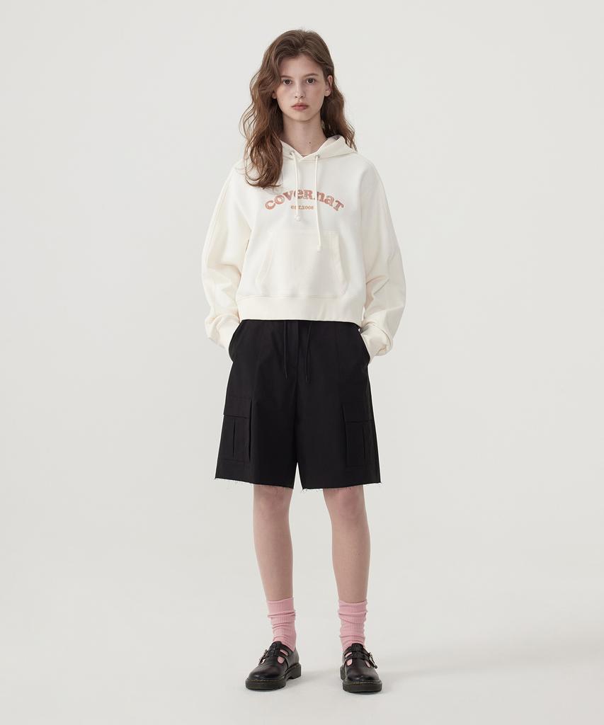 COVERNAT WOMAN Cargo Bermuda Shorts Black