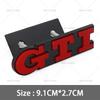 YKPSC1 3D Metal GTI Grill Emblem Badge Rear Trunk Decal Car Sticker for Volkswagen VW Golf 5 6 7 8 MK2 MK3 MK4 MK5 MK6 MK7 Accessories