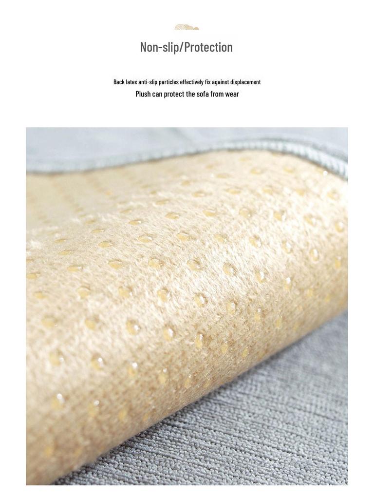 Funda de Sofá Universal Antideslizante de Chenilla para Todas las Estaciones - Cojín de Madera Maciza de Alta Gama y Madera de Rosa