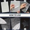 5 Sheets Gradient Polka Dot Self Adhesive Rhinestone Sticker Starry Sky Pattern Arts Crafts Iron-On Rhinestone Sheets DIY Bling