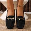 Women's Summer Casual Slip On Flats Breathable Woven Mesh Loafers Lightweight Comfortable Walking Shoes