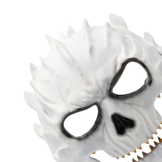 Masque Crâne Horreur Masque Mousse Halloween, Visage Complet Effrayant Respirant Mascarade pour Adulte, Accessoires Fête Costume Cosplay Sinistre