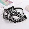Creative Retro Half Face Mask Vintage Rhinestone Halloween Party Mask Handmade Elastic Bands Metal Eye Mask Masquerade Jewelry