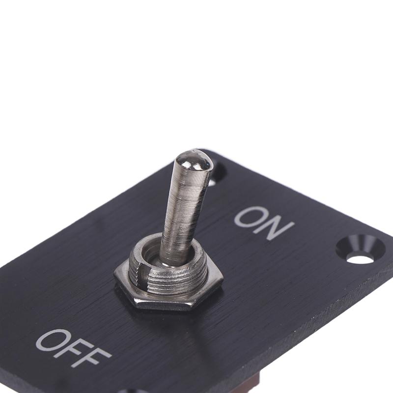 Heavy Duty Toggle Switch 2 Pin 2 Gears On/Off Spst With Mounting Panel Weatherproof Cap For Boat Car Plug Play