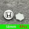 4Pcs Car Emblem Wheel Center Hub Cap Accessories For Honda Civic FIT Accord Prelude CRV 5th City CRZ CRX Jazz HRV Pilot Odyssey EFTXY1