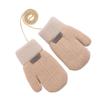 Umeloeo Knitted Cute and Thick Mittens with Drawstring for Winter Warmth and Windproof Perfect for Playing In the and Commuting To Elementary School