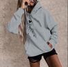 European and American fleece hoodie sweater men's and women's clothing autumn and winter couple tops loose