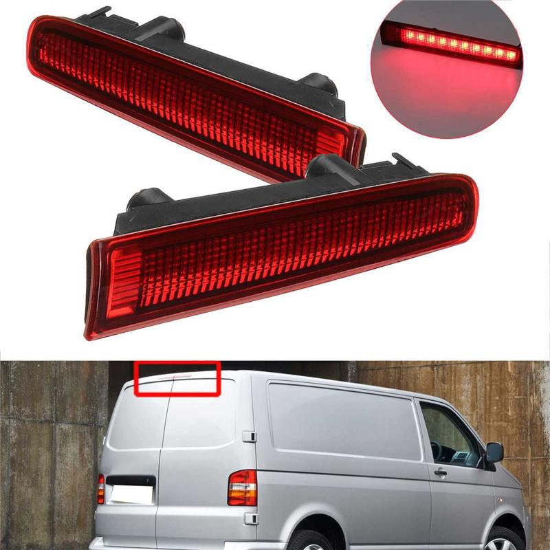 Authentic 2Pcs Car Third High Brake Light Barn Door Rear Brake Light High Mount Stop Lamp For-Vw T5 T6 For Multivan Caravelle 20