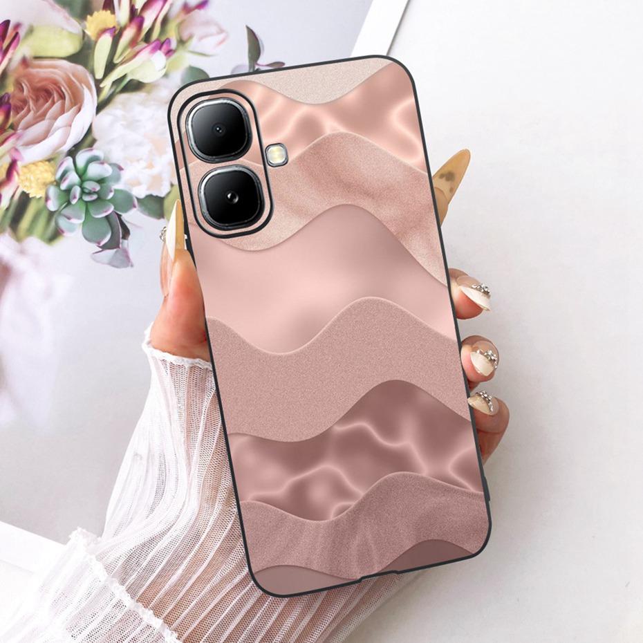 

Cute Printing Phone Case For Infinix Smart 20 Soft Black Silicone TPU Cases For Infinix Smart20 X6840 X6840B Covers Bumpers Infinix Smart 20