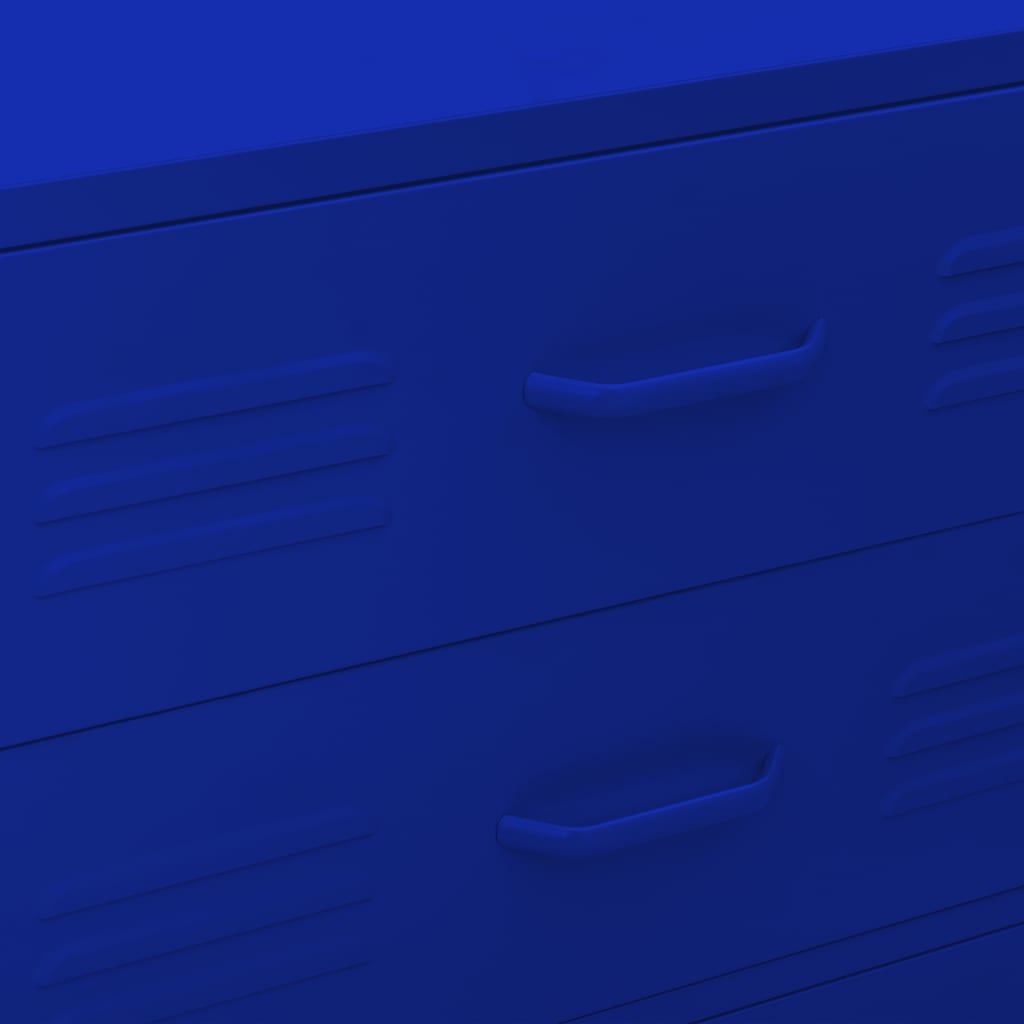 Sideboard Marineblau 80 x 35 x 101,5 cm Stahl