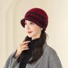 Autumn and winter mother hat winter outdoor cycling windproof piled thickened warm ear protector wool hat knitted hat
