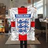1PC England National Football Team Patterned Flannel Blanket Suitable For All Seasons for Home Decor Warmth and Comfort Gifts Holiday Present
