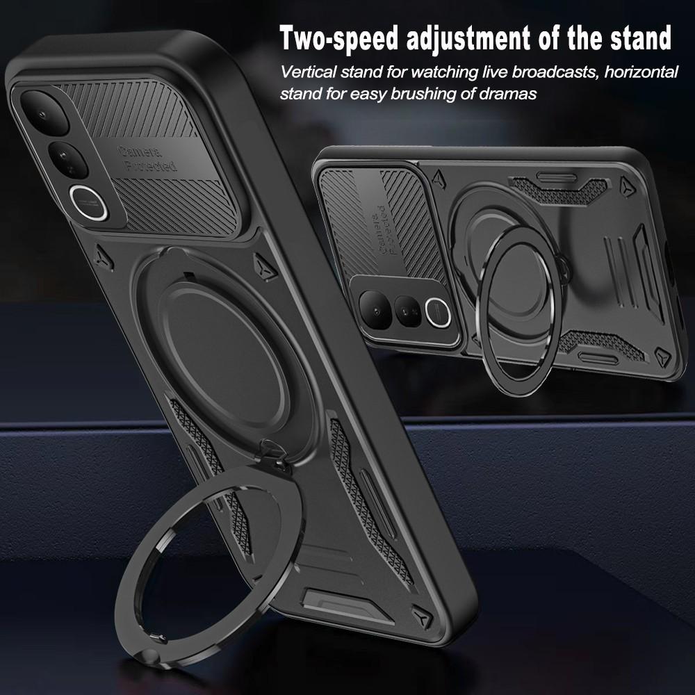 Phone Case for Vivo V50 Lite 5G/V50 Lite 4G Magnetic Case Shockproof TPU + PC Phone Back Cover with Kickstand