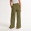 Women'S Summer Linen Blend Ultra Wide-Leg Pant Long  Slacks High Waist Trousers Pocket