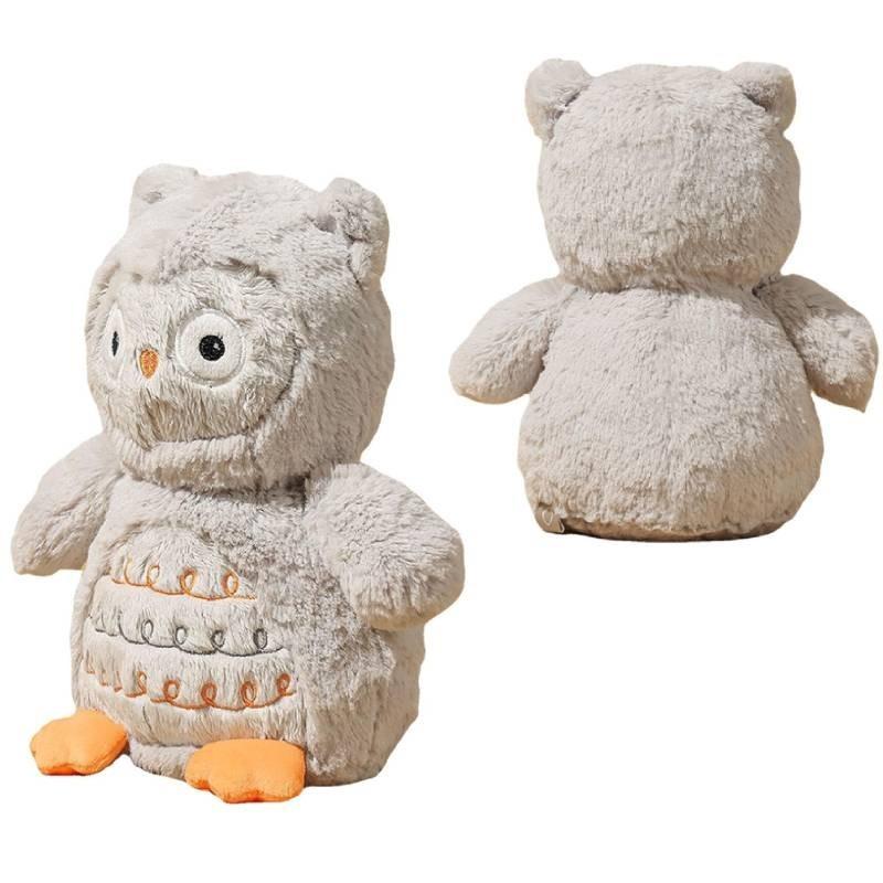 Urocza Miękka Sowa Pluszowa Zabawka Urocze Zwierzątko Ogrodowe Wypchana Lalka Prezent Dla Dziewczynek