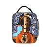 Borsa Pranzo Orso Grizzly e Lemming Retro Lunch Box Picnic Portatile Borse Pranzo Termiche Per Unisex Stampa Oxford Borsa Frigo