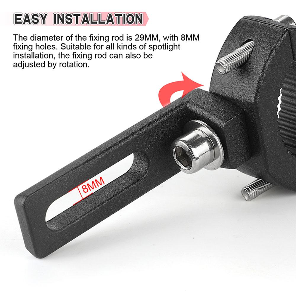 Bumper Motorcycle Accessories Extension Bracket Spotlight Clamp Headlight Bracket Headlight Clamps
