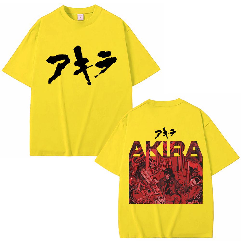Japan Anime Akira Science Fiction Movie T Shirts Shotaro Kaneda Harajuku Manga T-shirt Loose Men Women Cotton T Shirt
