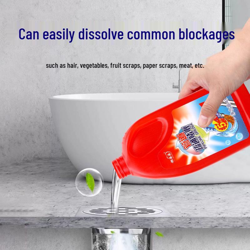 Odor-Eliminating Pipe Unclogging Gel for Household Drainage