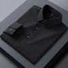 Camicie da Uomo di Alta Gamma, Serie Uomo Seta di Gelso, Camicie Casual a Maniche Lunghe, Drappeggio Estivo Ghiacciato, Camicie Senza Stiro