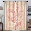 Alphonse Mucha Curtains Living Room Curtain Panel Blinds Halloween Decoration Home Interior Partition For Made Of Polyester