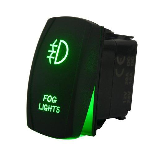 

Laser Rocker Switch Backlit Car Running Daytime Fog Driving Light Bar On-Off 20A