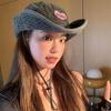 Retro Washed Love Cowboy Bucket Hats Women Spring Summer Outdoor Frenulum Sun Protection Sweet Pink Sun Hat Fisherman Caps