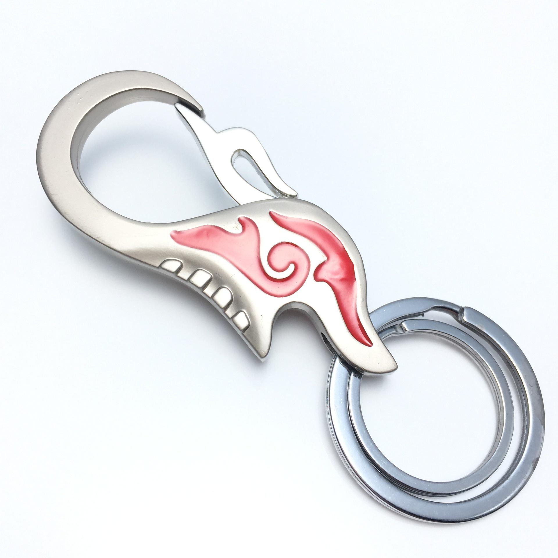 Men s Fashionable Engraved Car Keyring: Stylish & Creative Waist Accessory