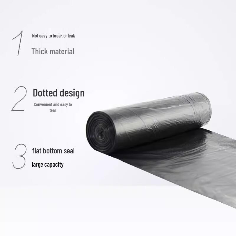 Miaojie Tjocka Punkteringssäkra Plattbottnade Sopsäckar