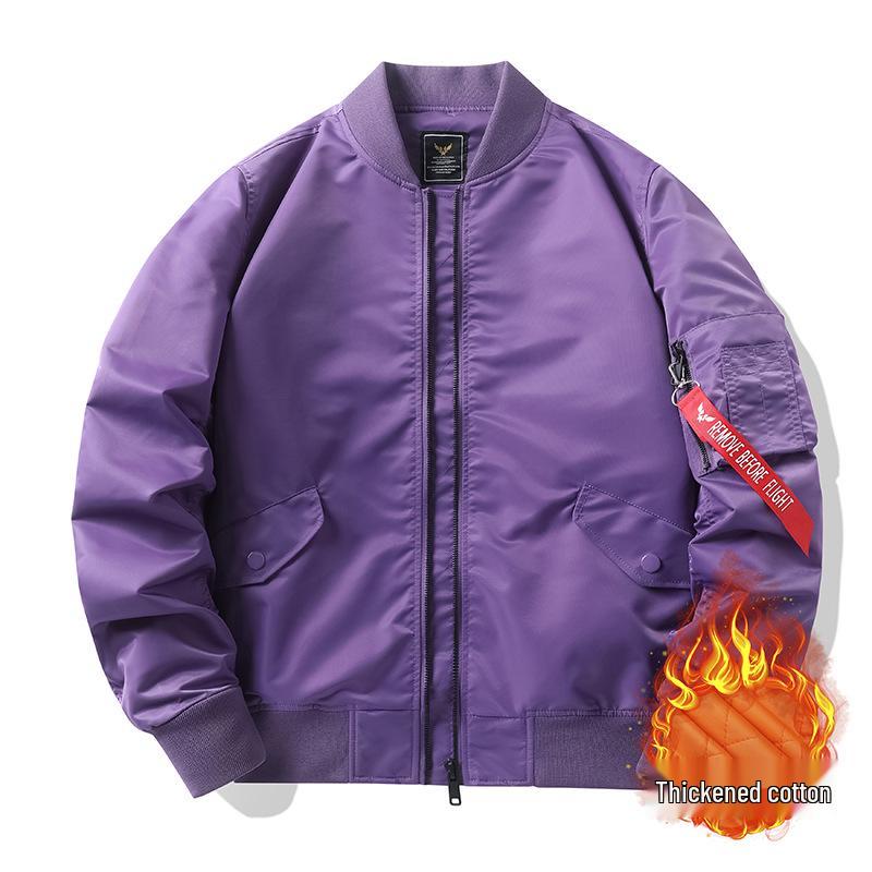 Herren Übergröße MA1 Air Force Bestickte Baseballjacke