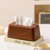 Built-in Spring Tissue Box Holder Large Capacity Paper Holder Durable Tissue Box Cover  Living Room