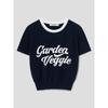 8SECONDS Lettering Short Sleeve Pullover Navy (324751Lybr)