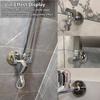 Silver Faucet Decorative Cover Beautify and Block Reserved Pipe Holes Suitable for Radiator Drain Line and More