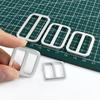 Meetee 10-30Pcs 15-38mm Metal Ring Buckle Backpack Straps Slider Clasp Webbing Adjuster Aluminum Alloy Loop Hooks Accessories