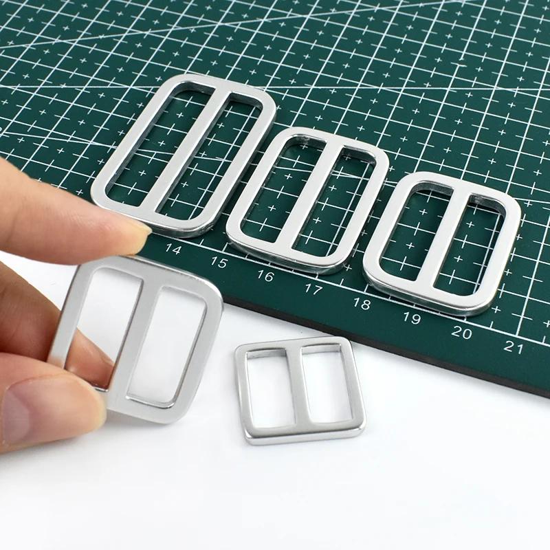 Meetee 10-30Pcs 15-38mm Metal Ring Buckle Backpack Straps Slider Clasp Webbing Adjuster Aluminum Alloy Loop Hooks Accessories