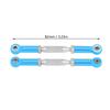 2Pcs Aluminium Alloy Rear Upper Steering Rods for FS 53633  51805  51806 110 RC Car (Blue)