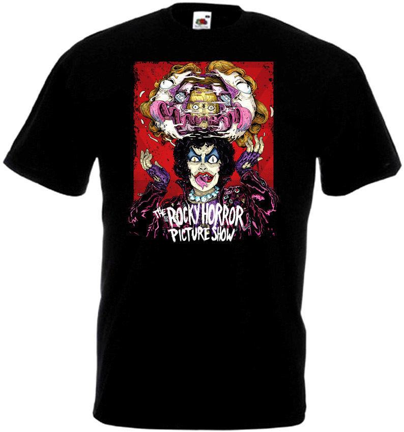 The Rocky Horror Picture Show v6 T-shirt black movie poster all sizes S5XL XXXXL