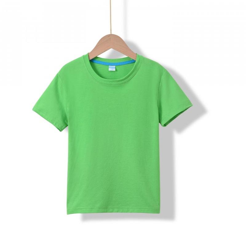 2026 Summer New Round Neck 100% Cotton Short Sleeve Boys' Casual Short Sleeve Round Neck T-shirt 17 colors