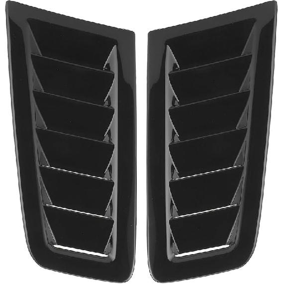 2pcs Universal Hood, Car Engine Vent Hood, Air Valve Cover Vent Hood, Car Exterior Parts for Focus RS MK2 (Carbon Fiber)
