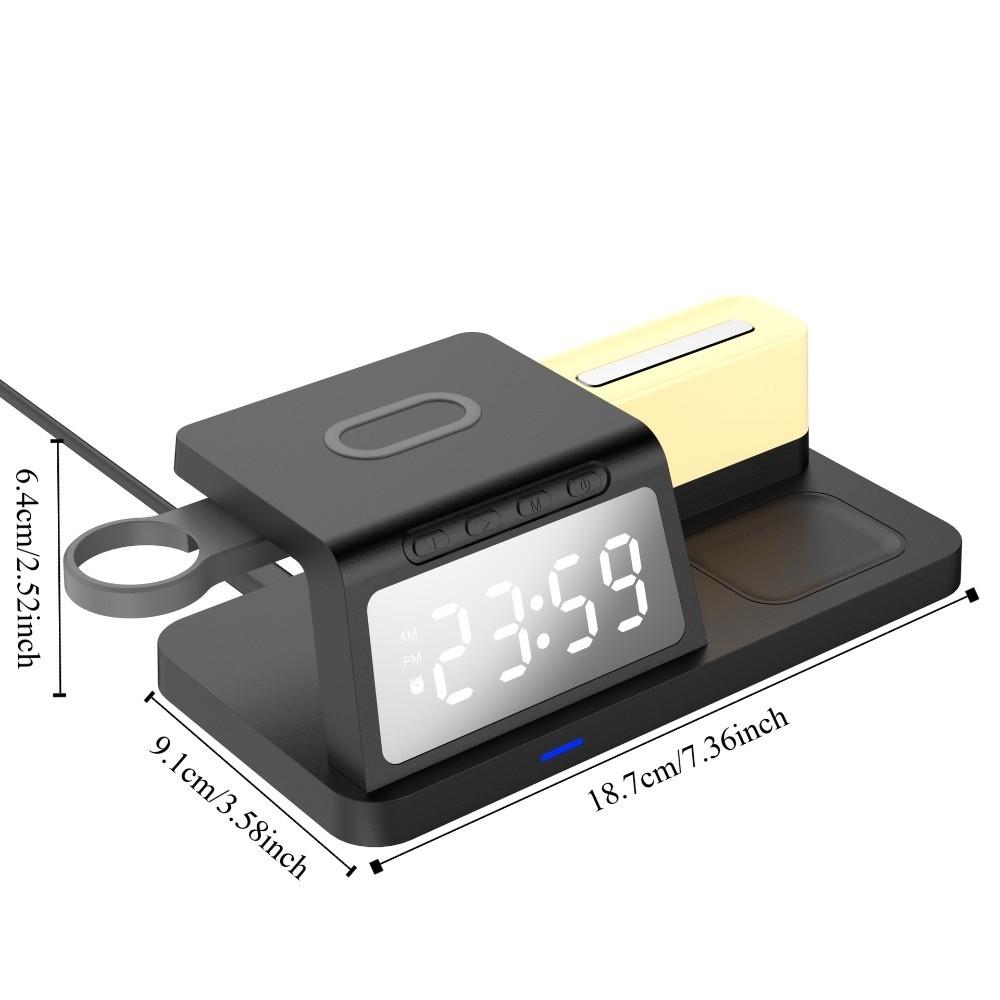 Plastic Wireless Charging Clock Fast Charging Wireless Charger Clock  Mobile Phone Charging