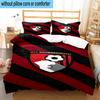 Set Biancheria da Letto Stampato con Stemma AFC Bournemouth 3 Pezzi Copripiumino Chiusura Include 1 Copripiumino e 2 Federe Set Biancheria da Letto Decorazioni per la Casa Regali