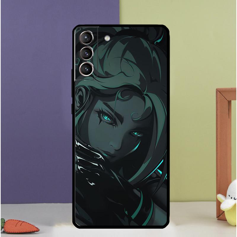 Valorant Case For Samsung Galaxy S21 Ultra S22 Plus Note 10 20 Ultra S8 S9 S10 S20 FE Cover Coque