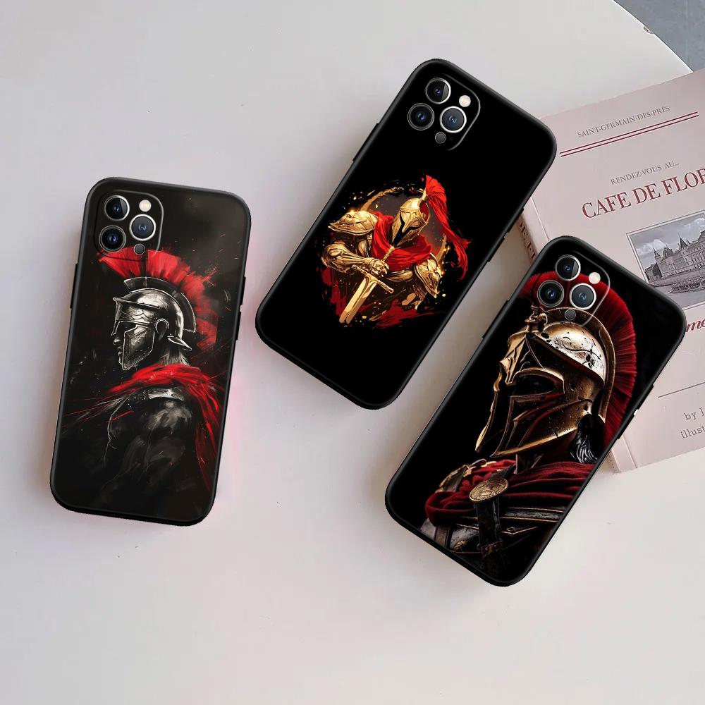 Spartan Warrior Shell Phone Case for Samsung Galaxy Note 8 9 10 20 S23 S24 S25 Ultra FE Plus Edge Lite
