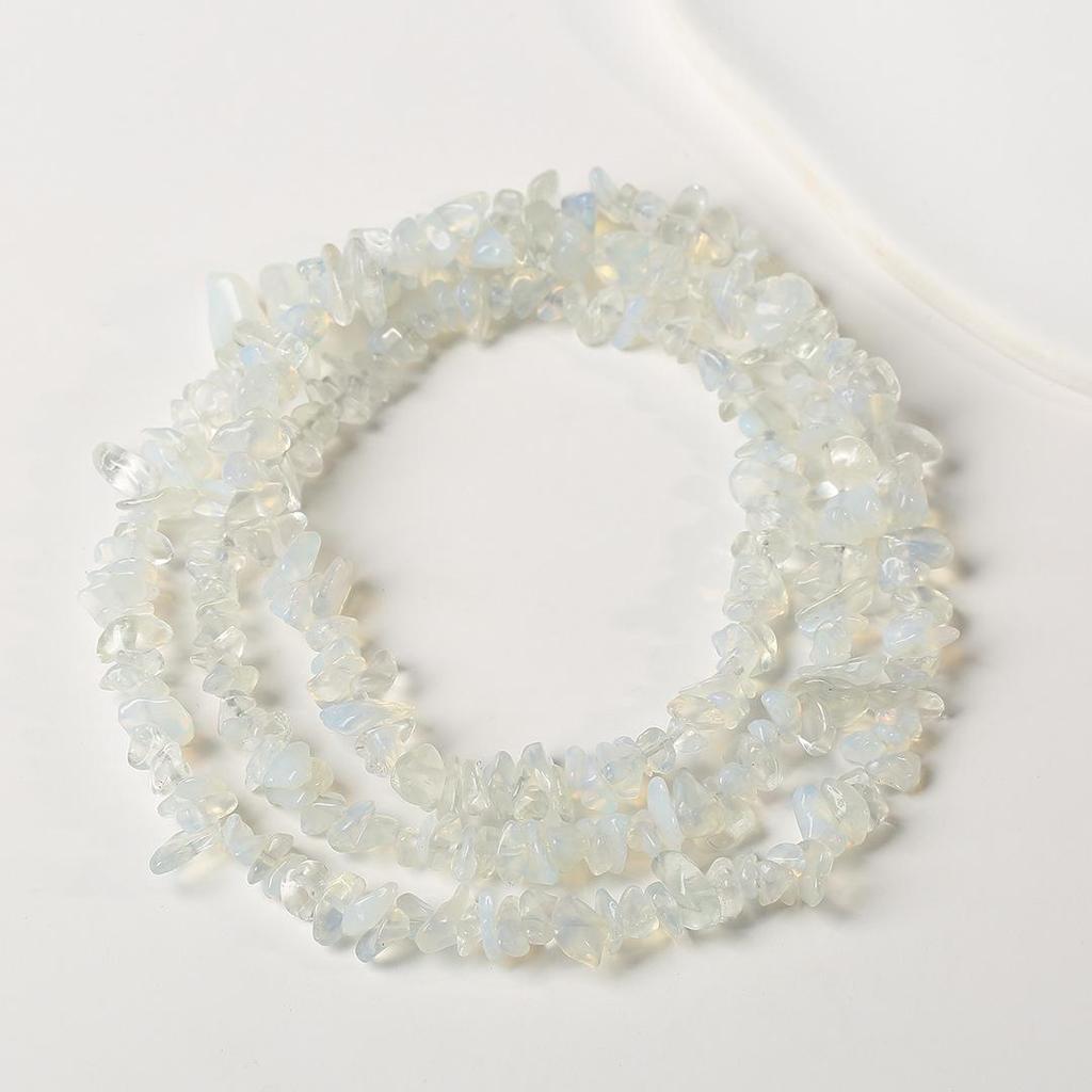 80cm Natürliche Amethyst Splitterkette - Poliert, Unregelmäßige Streifen für DIY Schmuck & Armbänder