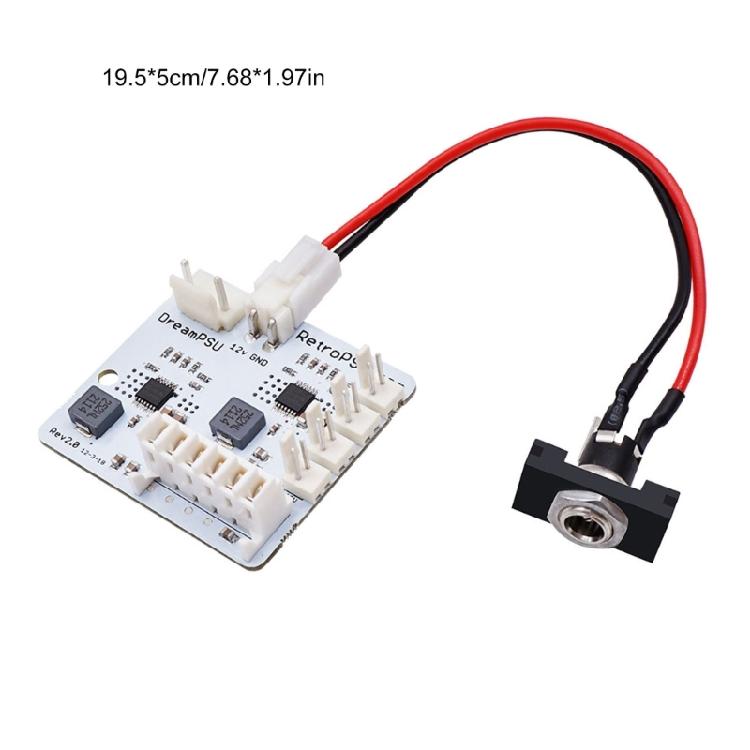 Efficient Power Module Power Supply Board for Dream Cast Consoles, Simple Setups Heat Reduction Power Boards Replacement