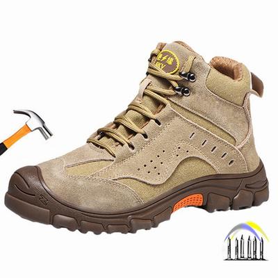 Çelik Burunlu Kışlık İş Ayakkabıları Yüksek Bilekli İş Güvenliği Spor Ayakkabıları Delinmeye Karşı Korumalı Sıcak Tutucu Ayakkabılar Kaymaz Kışlık İş Botları