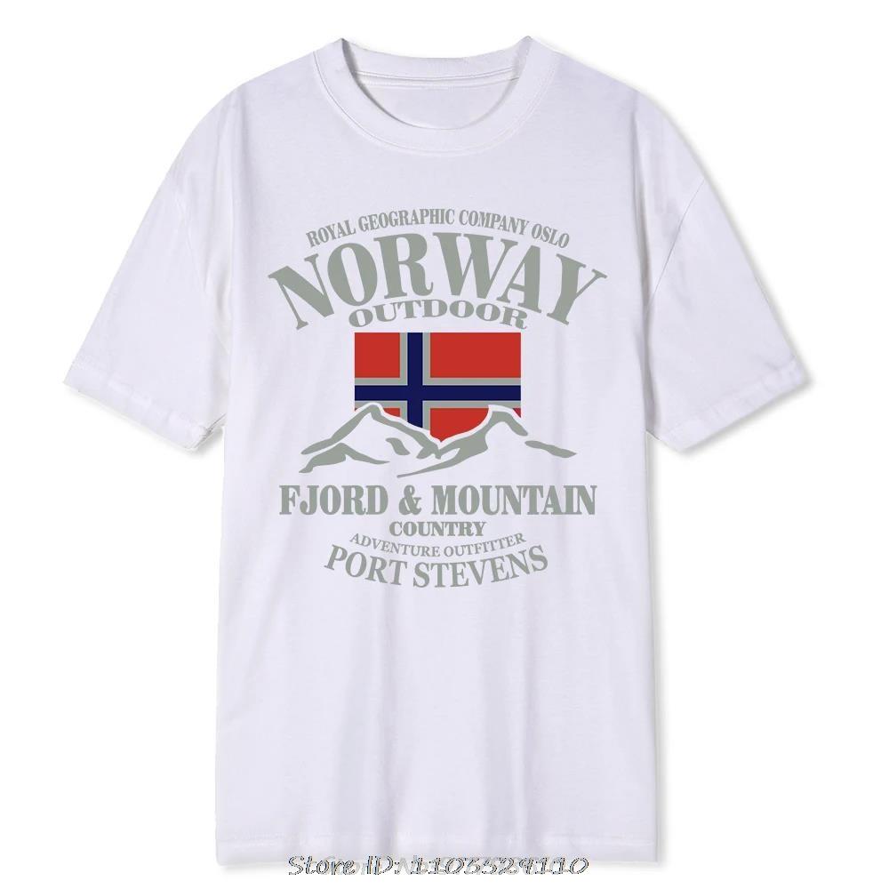 Norwegian Flag Print Unisex Unisex Sports Tshirt Outdoor Street Casual Fashion Versatile Running Fitness Shortsleeve Clothing Top
